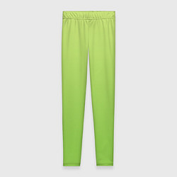 Леггинсы женские Color lime green, цвет: 3D-принт
