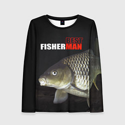 Лонгслив женский The best fisherman, цвет: 3D-принт