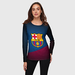 Лонгслив женский FCB Barcelona, цвет: 3D-принт — фото 2