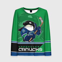 Лонгслив женский Vancouver Canucks, цвет: 3D-принт