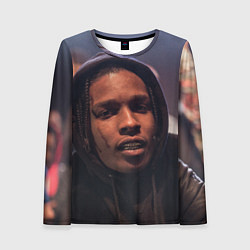 Лонгслив женский ASAP Rocky: Black Hip-Hop, цвет: 3D-принт