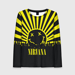 Лонгслив женский Nirvana, цвет: 3D-принт