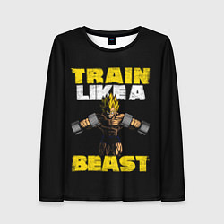 Лонгслив женский Train Like a Beast, цвет: 3D-принт