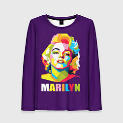 Лонгслив женский Marilyn Monroe, цвет: 3D-принт