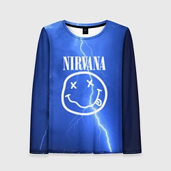 Лонгслив женский Nirvana: Lightning, цвет: 3D-принт