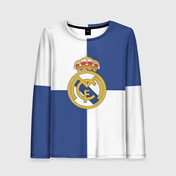 Лонгслив женский Real Madrid: Blue style, цвет: 3D-принт