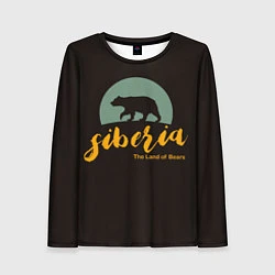 Лонгслив женский Siberia: Land of Bears, цвет: 3D-принт
