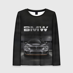 Лонгслив женский BMW серебро, цвет: 3D-принт