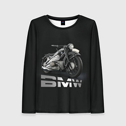 Лонгслив женский Мотоцикл BMW, цвет: 3D-принт