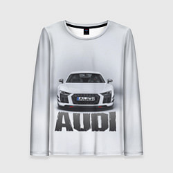 Лонгслив женский Audi серебро, цвет: 3D-принт
