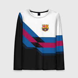 Лонгслив женский Barcelona FC: Black style, цвет: 3D-принт