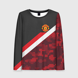 Лонгслив женский Man UTD FC: Sport Camo, цвет: 3D-принт