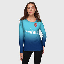 Лонгслив женский Arsenal FC: Blue Away 17/18, цвет: 3D-принт — фото 2