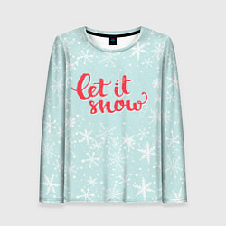 Женский лонгслив Let it snow