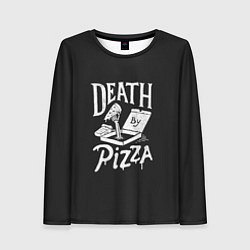 Женский лонгслив Death By Pizza