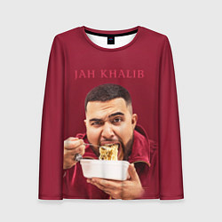 Лонгслив женский Jah Khalib: Eat Wok, цвет: 3D-принт