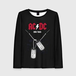 Женский лонгслив AC/DC: Dog Tags