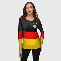 Лонгслив женский Сборная Германии, цвет: 3D-принт — фото 2