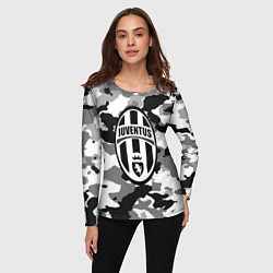 Лонгслив женский FC Juventus: Camouflage, цвет: 3D-принт — фото 2