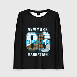 Женский лонгслив New York: Manhattan 86