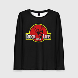 Лонгслив женский Rock for Life, цвет: 3D-принт