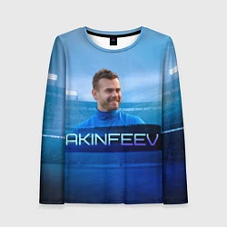 Лонгслив женский Akinfeev, цвет: 3D-принт