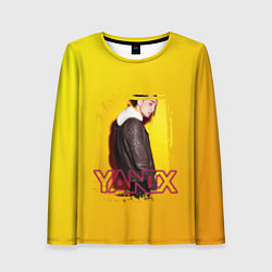 Лонгслив женский Yanix: Yellow Mood, цвет: 3D-принт