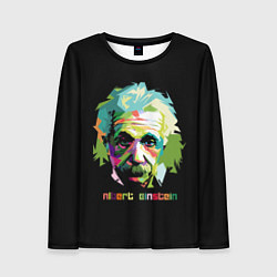 Лонгслив женский Albert Einstein, цвет: 3D-принт
