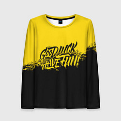 Лонгслив женский GLHF: Yellow Style, цвет: 3D-принт