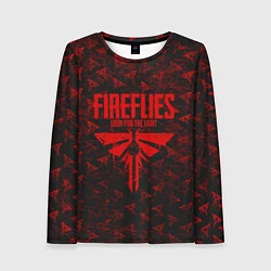 Женский лонгслив Fireflies: Red Logo