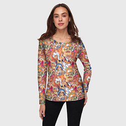 Лонгслив женский Котобомбинг, цвет: 3D-принт — фото 2