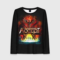 Лонгслив женский Accept: Flame Eagle, цвет: 3D-принт