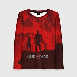 Лонгслив женский God of War: Blood Day, цвет: 3D-принт