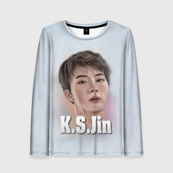 Лонгслив женский BTS K.S.Jin, цвет: 3D-принт