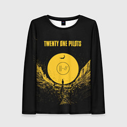 Лонгслив женский Twenty One Pilots: Yellow Moon, цвет: 3D-принт