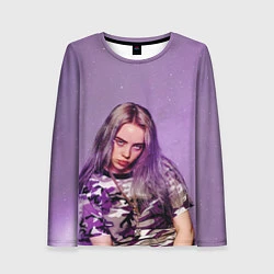 Лонгслив женский Billie Eilish: Violet Fashion, цвет: 3D-принт