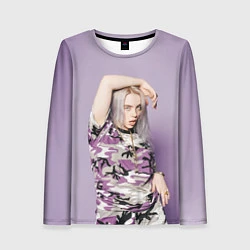 Женский лонгслив Billie Eilish: Violet Camo