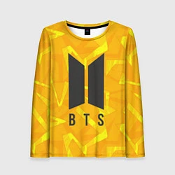 Лонгслив женский BTS: Yellow Style, цвет: 3D-принт