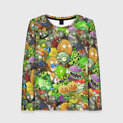 Лонгслив женский PLANTS VS ZOMBIES, цвет: 3D-принт