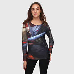 Лонгслив женский Кровавая Луна Ясуо, цвет: 3D-принт — фото 2
