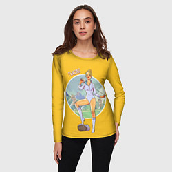 Лонгслив женский Фехтование, цвет: 3D-принт — фото 2
