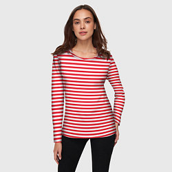 Лонгслив женский Тельняшка Внутренних Войск, цвет: 3D-принт — фото 2