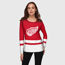 Лонгслив женский Детройт Ред Уингз, цвет: 3D-принт — фото 2