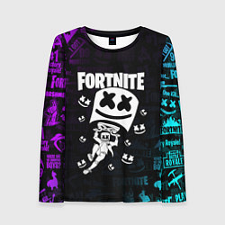 Лонгслив женский Fortnite x Marshmello x Games, цвет: 3D-принт