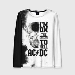 Женский лонгслив I'm on the highway to hell ACDC