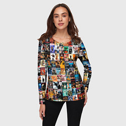 Лонгслив женский Постеры фильмов, цвет: 3D-принт — фото 2