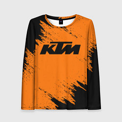 Лонгслив женский KTM, цвет: 3D-принт