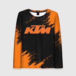 Лонгслив женский KTM, цвет: 3D-принт