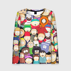 Лонгслив женский South Park персонажи, цвет: 3D-принт