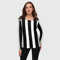 Лонгслив женский Полоска, цвет: 3D-принт — фото 2